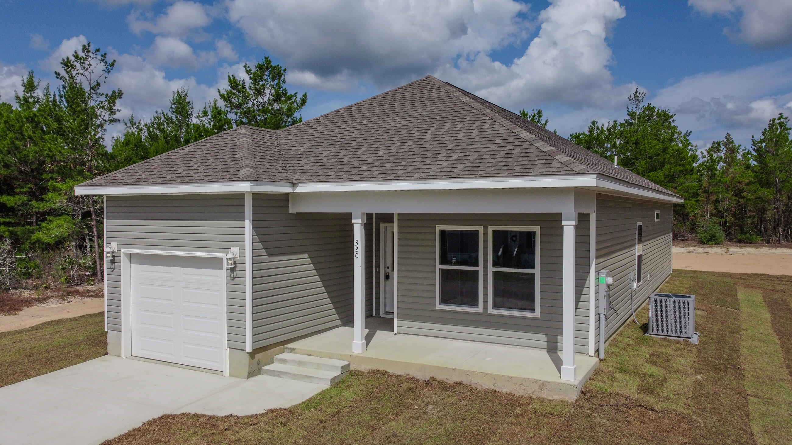 **Seller will contribute $5k in closing costs with acceptable offer** A beautifully crafted new construction home by Southern Home Solutions, an accomplished local builder known for quality craftsmanship and attention to detail. This home is ideally located in Flood Zone X (no required flood insurance), offering peace of mind and long-term savings. You'll love being just minutes from the future state park off Girl Scout Road, where nature, trails, and outdoor adventure await. Enjoy the security of a 1-year builder's warranty, quartz counter tops, wall to wall LVP flooring (no carpet), ceiling fans in every room, 9 ft ceilings and located on a paved road. Annual insurance policy quoted at $615 per year. Situated only 28 miles from Eglin Air Force Base, this home is a great option for military personnel or those commuting to the base. Whether you're looking for your first home, a quiet retreat, or a place to settle in one of Florida's charming small towns, this property checks all of the boxes. Don't miss your chance to own a brand-new home in a growing area 11 miles from downtown Defuniak Springs restaurants, shops and attractions.