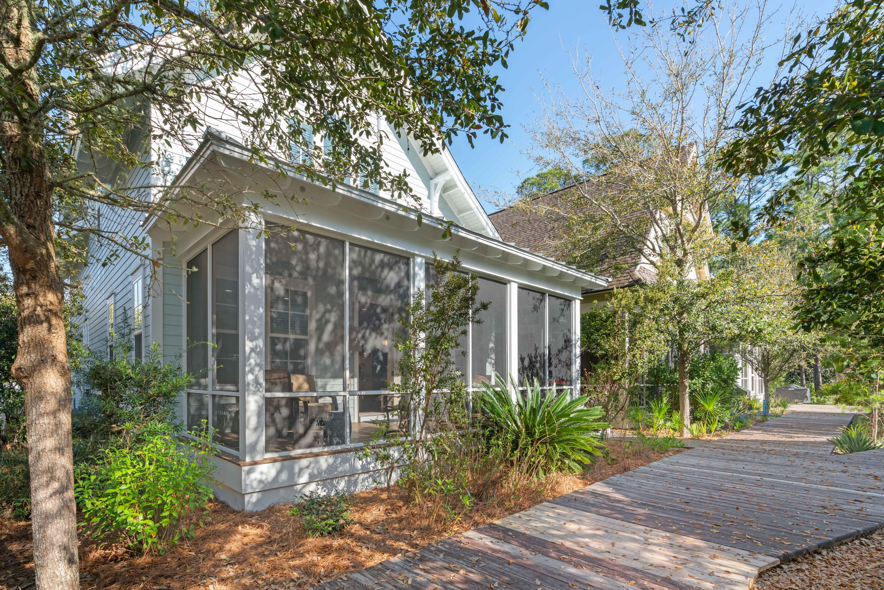 Investor alert! This pristine turnkey ready Florida cottage on the south side of 30A is located in the exclusive, gated community of Watersound West Beach. With thoughtful coastal decor, two masters (one on main and the other on second floor); open concept living area and well-appointed modern kitchen, this charming home makes a compelling investment as a primary residence, second home or short-term rental vacation home. The main floor flows from the side door entry into a light, bright living area. A large kitchen with more than ample storage, upgraded cabinetry, stainless appliances, gas range and large granite island truly is the heart of this coastal cottage. The dining area with large farmhouse table and double benches makes this home ideal for entertaining family, friends and guests. The first floor master includes a private ensuite with double vanities, walk in closet and glass enclosed shower. Laundry, powder room, pantry and garage access are just off the side entry. Outdoor shower, authentic hardwood floors, elegant display niches, Murano glass chandelier, new in-ground sprinkler system, tankless water heater and one car garage are additional hallmark features of this home. 

Second floor features a second master ensuite, an additional guest room with adjoining full bath, built-in bunk room and flex space on the upper landing perfect for extra sleeping quarters, entertainment area or office. One of the favorite extra spaces in this home lies on the delightful screened-in back porch just off the living area. Perfect for enjoying early morning sun and shaded afternoons, this extended outdoor living space overlooks multiple boardwalks that lead directly to the Watersound West Beach amenities that includes: Clubhouse, outdoor grilling area, heated community pool, outdoor showers and stunning walkover to a private deeded beach access exclusive to Watersound West Beach owners. Located south of 30A and adjacent to Deer Lake State Park, Watersound West Beach allows short-term rentals and while not an existing rental, this home is projected to garner over $100K in annual gross rentals. This home is offered fully furnished, with exception of select art, office desk and cabinets (noted in documents section), and comfortably sleeps 10. The quarterly HOA of $1250 covers the rich amenities for this exclusive gated community, gym access at Watersound Beach, as well as each homeowner's high-speed Internet/cable. Buyer is responsible for verifying all dimensions. 

