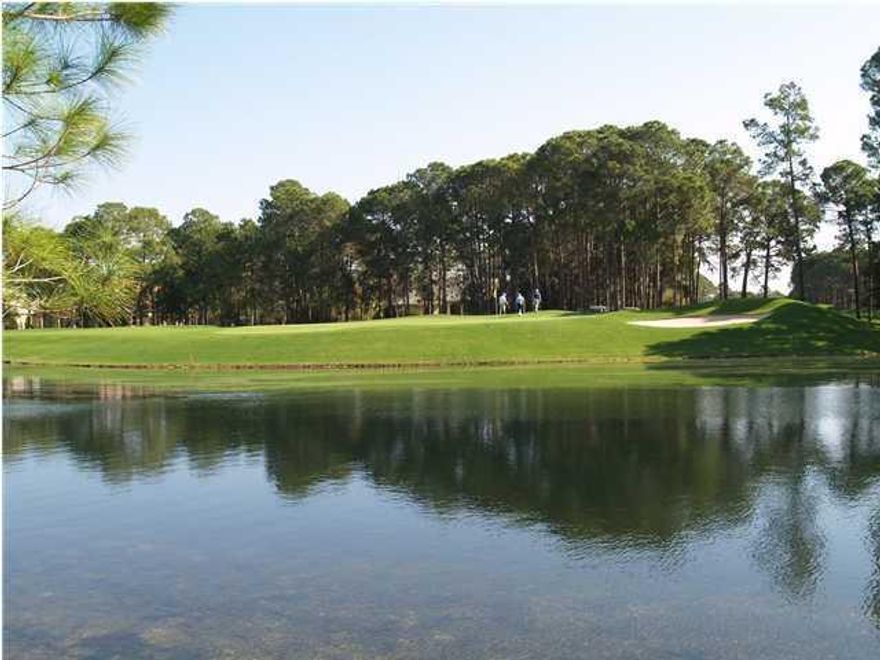 This beautiful site is located in Sandestin Resort on Club Dr. within the prestigious gated community of Burnt Pine subdivision. Lot 7 backs up to the lake adjoining the challenging Burnt Pine Golf Course par 3 hole #6. The future home of this property, will have rear lake views and a direct view of the #6 green including sand traps. This is one of the last lake-front home sites on Club Dr. If you're looking for a fabulous location for a new resort home, this lot is a must see with lake, golf course, and #6 green views.This lot has magnifcant views overlooking a large lake to the 6th hole of the Burnt Pine Golf course. 94 front feet on lake
Convenient to Baytowne Wharf and all the amenities the resort has to offer. Buyer to verify all dimensions and measurements.