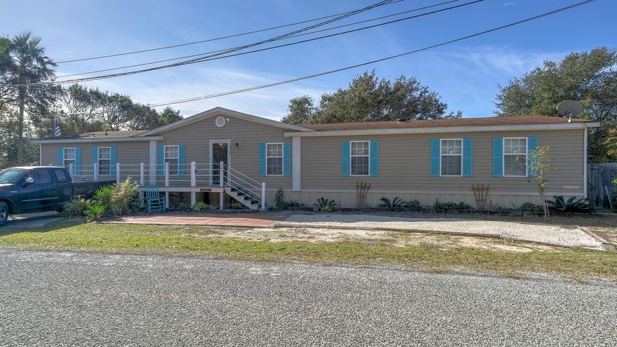 This very well maintained home is located on the West End of Panama City Beach and just a couple of blocks away from the beautiful beach!This spacious 4 bedroom and 2 bathroom split floor plan home offers two living areas, an office area, a large deck that is about 480 sq ft, private outdoor shower, fenced yard and a covered golf cart parking space.The master bedroom is very spacious and features a large walk-in closet. The master bathroom features a double vanity, separate shower and a garden tub.The 2nd, 3rd and 4th bedrooms are the perfect size and share the full bathroom in the hallway.All of the applicances are included! The lamanite flooring is throughout the home. Furniture is negotiable!Buyer / Buyer's agent to verify all information. Owner measured square f