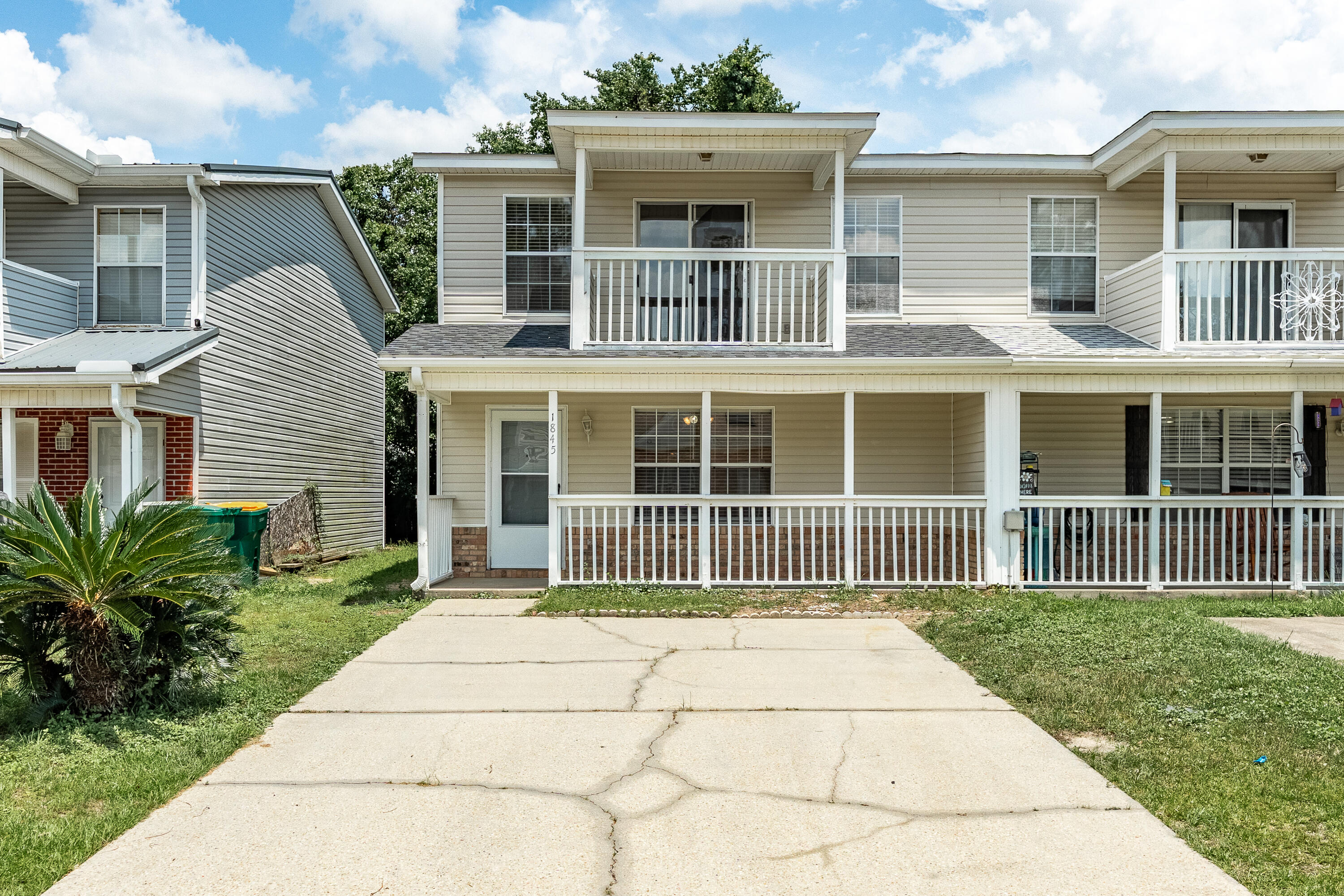 This beautifully maintained townhome offers spacious living, thoughtful updates, and a convenient location that checks all the boxes. Downstairs features tile flooring throughout, a large living room, oversized dining area, half bath, and a full laundry room. The open kitchen includes a breakfast nook, brand new stainless steel appliances, bar seating, and direct access to a private backyard patio; perfect for relaxing or entertaining. Upstairs, you'll find three bedrooms and two full bathrooms. The primary suite features a private balcony, an upgraded tub/shower with tile surround, a walk-in closet, and a freshly updated vanity. The two additional bedrooms share a full hall bathroom and offer great flexibility for guests, family, or a home office. Additional updates include a brand-new roof in 2024, new carpet in the bedrooms, updated bathroom vanities and lighting, and fresh interior paint. With a two-car driveway and excellent overall condition, this townhome is truly move-in ready and perfect for a primary residence or as an investment property!