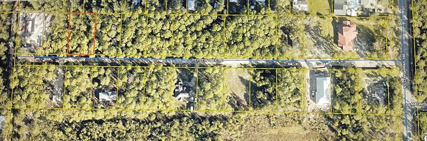 Vacant lot located off Emerald Coast Parkway(Hwy 98) off North Hwy 393 on Pepper Tree Rd. A short drive south on Hwy 393 and you are at the beach access on 30A. The location is close to the Gulf of Mexico, Bay, Sacred Heart Hospital, Shopping and dining. Water and Sewer is available on North Hwy 393.  Seller has no knowledge of the property