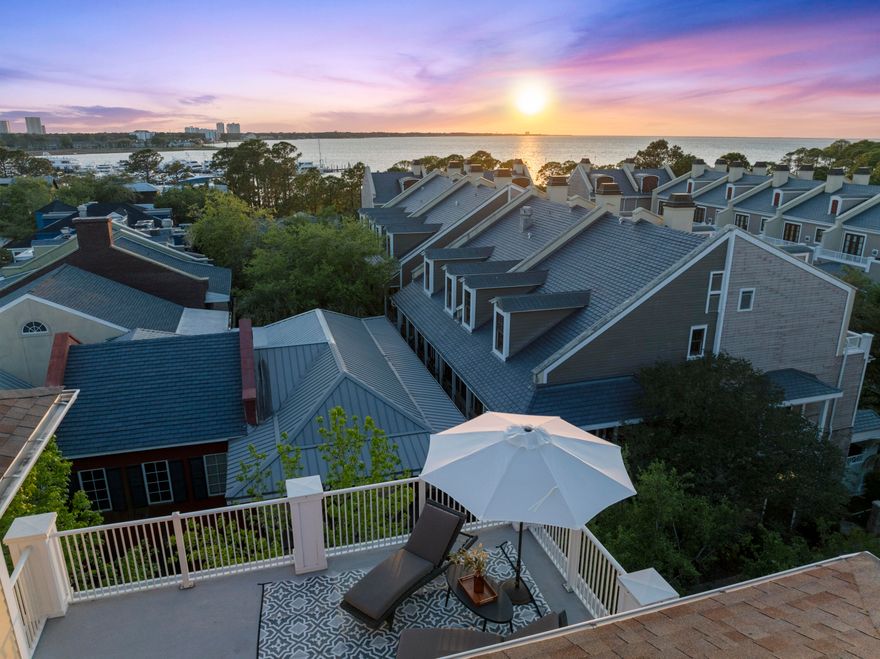 Welcome to your dream escape in gated Sandestin at at Observation Point South, in Miramar Beach, FL. This top fifth floor has views of the  landscaped pool and garden. The unbelievable balcony, which creates the perfect environment for entertaining or relaxing, adds 725 square feet of outdoor living.level with features endless Westerly Bay vistas. An exquisite 1237 sq ft condominium offering blending  luxury and comfort, ideal for those seeking a serene retreat with outstanding amenities, unique shopping, dining, nightlife, and family-friendly attractions.With 2 bedrooms, 2 bathrooms,  with a lock out unit and a total of 6 well-appointed rooms, this fully furnished condo ensures a lifestyle of elegance and privacy. Step outside to enjoy your private outdoor oasis, featuring a balcony, patio, roof deck with endless Bay views, and wrap-around terrace, perfect for entertaining or unwinding in solitude. The community pool offers a refreshing escape on warm days.

Safety and convenience are paramount with features like an attached garage, private storage, and comprehensive security including a security gate, security staff, and electric gate.

Residents enjoy access to an array of exceptional building amenities, including a gazebo, billiards room, common media/recreation room, gym, on-site restaurants, and a resident's lounge. Owners and their guest also have private access to the Founders Club, a gathering place with kitchen, couches, billiard table.

Sandestin Golf & Beach Resort includes 73 holes of golf, a 100-slip marina, world-renowned tennis facilities, and beautiful sugar-white sand beaches. 15 world-class tennis courts, a 226-slip marina, a fitness center, spa and celebrity chef dining. Shop, dine and play at the charming pedestrian village, The Village of Baytowne Wharf and more. Inside the gates of the resort, residents enjoy a balanced lifestyle of high-class living, spanning the 2,400 acres from the beach to the bay. Everything within the gates of the resort is accessible by golf cart or bicycle. The entire resort is interconnected by miles of pedestrian, bike and golf cart paths that weave through groves of live oaks, meandering past natural lagoons, fountains, man-made lakes, and meticulously landscaped fairways.

The exclusive Burnt Pine community offer a membership only club with gold course, clubhouse, and pool. Minutes to the Baytown Marina, Village of Baytowne Wharf, and convenience to all the shopping, dining, and entertainment at Grand Boulevard.

Embrace the luxurious lifestyle this condo offers, where every detail has been thoughtfully crafted for your comfort and enjoyment. Don't miss the opportunity to make this stunning property your new top floor condo with lockout!