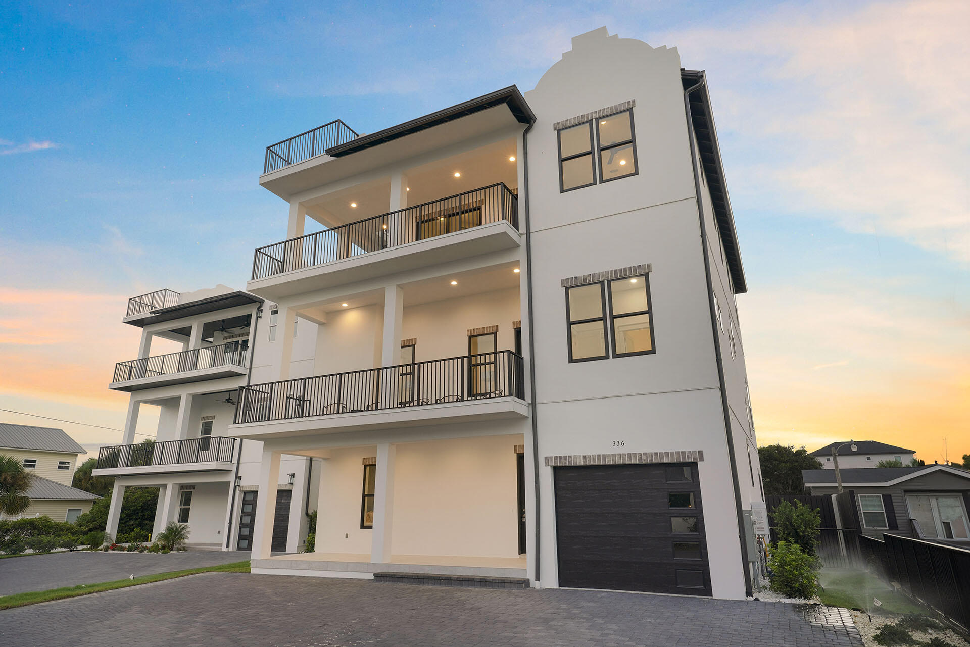 Discover a stunning newly-built retreat just minutes from the Gulf's white sands. Spanning over 5,100 sq ft across three levels, this 9-bed, 9.5-bath home features multiple living areas, a private elevator, garage, and a resort-style pool. Enjoy a chef's kitchen, wet bar, spacious outdoor zones, and a rooftop deck with panoramic views. Designed for entertaining and comfort, it's ideal as a luxury getaway or investment with its strong rental potential (projections over 390k!).