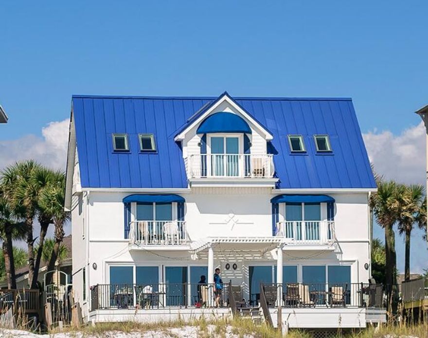 Welcome to ''Beach House'' at 1481 Scenic Gulf Drive in Miramar Beach -- a rare, direct Gulf-front opportunity with approximately 50 Linear feet of PRIVATE BEACH  and NO HOA. No HOA fees, no HOA restrictions, and the flexibility to enjoy this home as a primary residence, second home, or investment property. Strong rental history: over $200,000 in gross rental revenue in 2025 Professional photos coming soon. For a sneak peek at the interior, cut and paste this link into your browser: https://www.google.com/search?q=ocean+reef+beach+house. Showings begin Tuesday, February 10, 2026.Spanning nearly 3,526 square feet, this spacious coastal home offers 6 bedrooms, 6 full baths, and 3 half baths -- thoughtfully laid out for comfortable large-group living and entertaining. The main level features a bright Great Room with a full wall of glass doors capturing breathtaking Gulf views and opening to a huge beachfront balcony  the perfect backdrop for outdoor dining, lounging, and sunset watching over the sugar-white sand and emerald water. Two kitchens make hosting effortless and add flexibility for multi-family stays or rental use.
Upstairs, you'll find multiple ensuite bedrooms, including two Gulf-front king suites with private balconies and spa-style baths. Additional guest suites provide privacy and flexible sleeping arrangements, each with it's own bath. The third floor adds even more living space with a bonus den, additional suites, and extra sleeping nook options.
Parking is a plus with room for up to four vehicles. The Scenic Gulf Drive location puts you close to beach dining, golf and tennis at Seascape Resort, shopping at Silver Sands Premium Outlets, and the attractions of The Village of Baytowne Wharf.
New Roof in 2020 New HVAC and New Hot Water Heaters in 2023
Floor plan summary:
First Floor: Great Room with Gulf views and balcony access, two kitchens, dining area, two half baths, laundry.
Second Floor: Gulf-front king suite with walk-in shower and balcony access; Gulf-front king suite with walk-in shower and balcony access; guest bedroom with two queens and walk-in shower; guest bedroom with two full beds and tub/shower.
Third Floor: Bonus den with queen sleeper sofa and balcony access; additional king suite with walk-in shower and balcony access; queen suite with walk-in shower; sleeping nook with two twin beds; half bath.
Call me Today for additional information or to schedule a showing !   All information deemed reliable but not guaranteed; buyer to verify dimensions, zoning, rental projections, and all property details.
