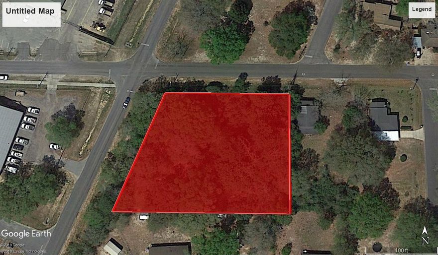 Commercial lot is priced to sell!!! .86 acres, Great location on a corner lot with relatively high traffic count. Level and has large shade trees. Old Survey on file shows house which is not on the property now.