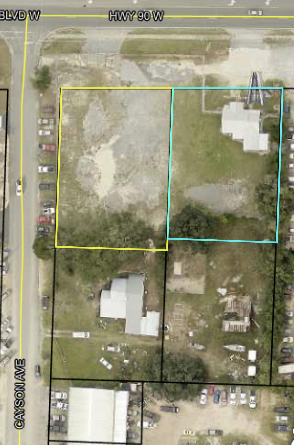 GREAT INVESTMENT OPPORTUNITY!! Fantastic CORNER (consisting of two parcels) located in a highly trafficked area and near the new bypass that is currently underway. Terrific access and visibility! The Zoning is Mixed Use. The fenced vacant corner lot is currently leased on a month to month basis. The duplex is also leased on a month to month basis. A billboard is located on the property as well. Great income producing property! Don't miss the opportunity to own a fantastic commercial property near the new bypass.