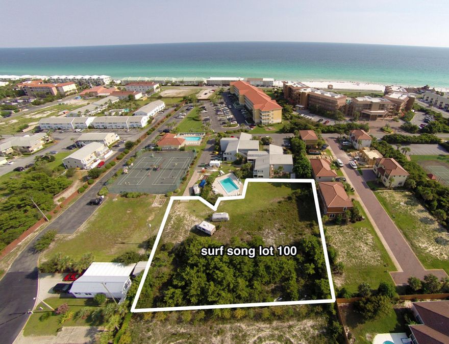 A -1/2 acre -1 block from the beach--a development opportunity that won't last. White sand beaches and beautiful Gulf waters are just a short walk from this rare find in Miramar Beach, FL. This lot is completely dry and level to build town homes, vacation rentals or your dream home. It may be possible to subdivide into several single family homes or possibly higher density. There is no HOA. It's a short walking distance to Public Beach Access by Pompano Joes, bike/walking path and nearby restaurants on Scenic Gulf Drive. It won't last long!