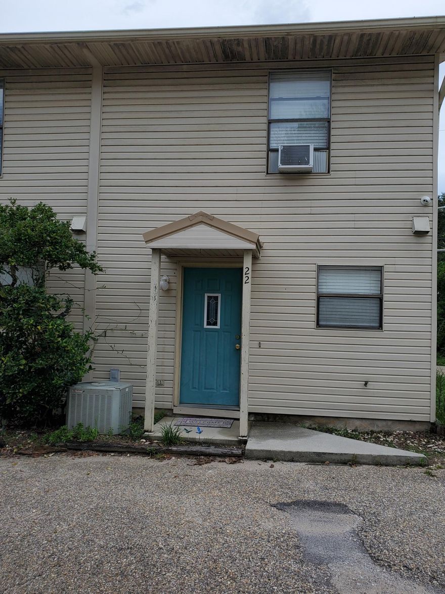 BACK ON THE MARKET: Buyer's FInancing Fell Through.......This 2 bedroom, 1.5 bath town home would be the perfect residence or rental investment! The home features a bright open floor plan with kichen, dining, living, and half bath downstairs with sliding doors leading outside and 2 bedrooms with full bath upstairs.  The location is convenient to military bases, schools, shopping, entertainment and the beautiful beaches of Fort Walton or Navarre.  Being sold 'AS IS'. Buyer is responsible for verifying all square footage measurements and any other information they deem important.