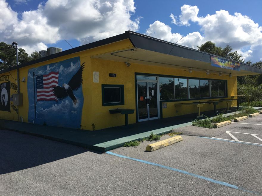 REO. This is a great, nearly turnkey restaurant space close to Hurlburt AFB. The property has access to both East and West traffic on 98, a turn lane from the Westbound traffic on Hwy 98, and plenty of parking with additional land for parking in the rear. The restaurant has been recently renovated to include tile flooring, a long granite bar, commercial hood, and walk-in fridge/freezer. With minor improvements to taste and furniture, this property is ready to be opened. 2400 sqft heated/cooled via property appraiser site.