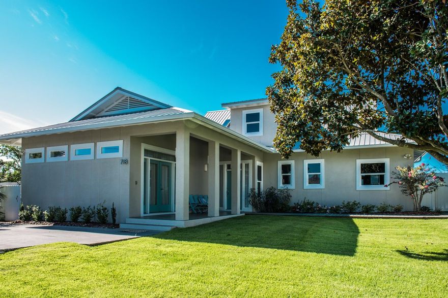 Welcome to one of the most prestigious communities in the 30A area, Old Blue Mountain Beach. This home, 718 Blue Mountain Road, is truly a magnificent beach home that has it all. As you arrive at the property, you will notice the impeccably manicured lawn and maintained home. This private beach home is built on a slab and consist of 4 bedrooms and 3 bathrooms with a study off the master and an extra living area on the second floor in between two gulf front bedrooms that share a bath. As you enter, the crisp blue water of the Gulf of Mexico grasps your attention. The view is unlike any other as you gaze through countless windows that allow lots of natural light. The living area and kitchen is an open concept with room for your guests to relax and enjoy the beach life.