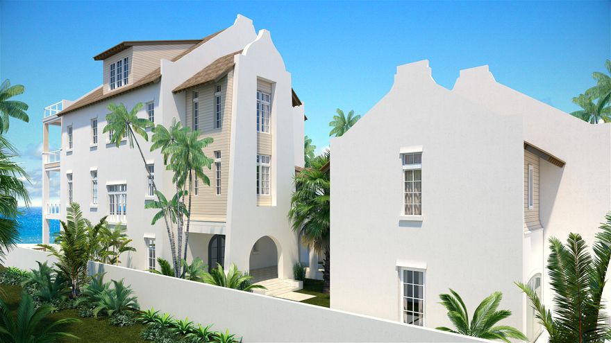 Resort Style Estate: the ultimate expression of Florida living is defined in this exceptional, gulf front custom built 7 bedroom, 8.5 bath home in the gated community of Sandy Shores currently under construction. Offering stunning panoramic views of the Gulf of Mexico with private beach walk over between Alys and Rosemary Beach, this promises to be a property like no other with a use of space not often seen with waterfront properties. With high-end designer features, including a mixture of Peacock pavers and hardwood flooring with a true chef's kitchen. The entire south side of the third floor includes one of two master suites, his-and-her closets, and wet room. The fourth floor includes the second master bedroom complete with vaulted ceilings and a combination of windows and glass doors offering amazing gulf views!  This is a complete smart home, with electronic window treatments, elevator with fully automated doors and hideaway televisions. A large entertainment porch across the entire south side of the home is the ideal spot to take in the gulf views while alfresco dining and watching the sunset. 

Completion January 2019! 

Click on the below website:
http://www.bluffsatsandyshores.com/estates/estate-1/
