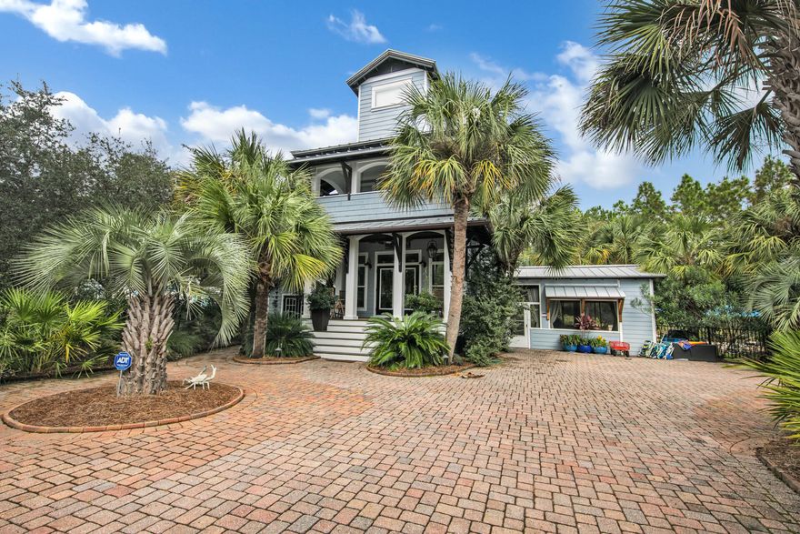 Endless summer days have become the norm here on the Emerald Coast. This spacious and stunning Beach home features both modern amenities,  architectural character in a fantastic Beach location and boasts gulf views from the 3rd floor master bedroom. Your private oasis features a private heated pool, 2 outdoor lounging areas and leaves nothing to be desired. From the moment you step foot into this home you are overcome by the beach life and will understand why your family and guests never want to leave. Just steps away from a private/deeded beach access and an oversized lot that can easily fit a carriage house. This 4 bedroom features an additional bunk room and is  Sold Fully furnished. This vacation home is a rental machine! Showcasing rentals in the $110k - $120k+ per year. NO HOA!