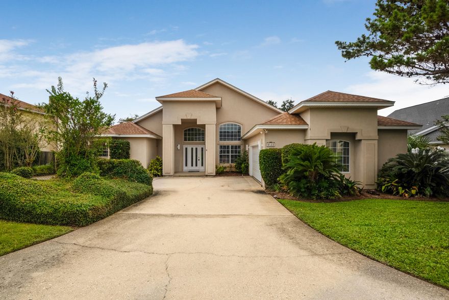 Light, bright, and airy! Single story, 4 bedroom, 3 bath home in Navarre with an in-ground pool. Rent INCLUDES pool service (2x per week) and lawn service! New paint throughout, to include freshly painted cabinets. Spacious, open floor plan with high ceilings, lots of natural light. Lot is on 1/3 acre. Additional parking space on side of home with a double gate, perfect for a boat or RV. Small pets allowed - must be full grown , under 25lbs. Available for immediate occupancy.