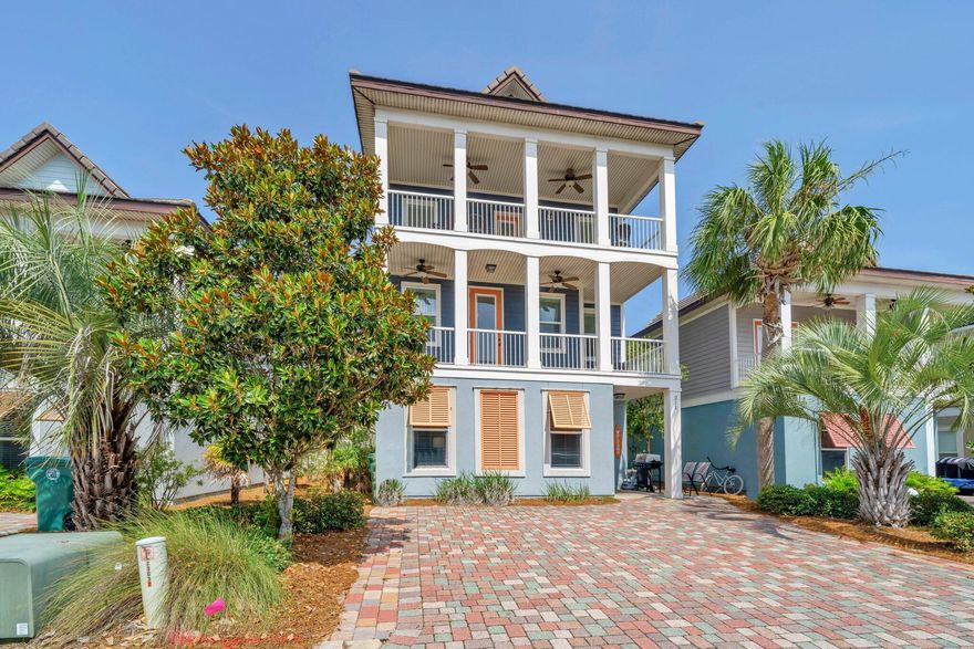 Seller Financing Available! This spacious, custom-built beach home is a rental powerhouse, comfortably sleeping up to 14 guests. Located in the gated Villages of Crystal Beach, just minutes from the sugar-white sands, this property offers modern comfort and timeless coastal charm. Enjoy sunrises and sunsets from two private balconies, cook like a pro in the chef-style kitchen with granite countertops and ample prep space, and relax across two master suites plus two fun-filled bunk rooms perfect for the kids. The community features one of the area's most iconic lagoon-style pools, complete with hot tub and seasonal shuttle service to the beach. Short-term rentals allowed--ideal for investors or second-home seekers. Don't miss this opportunity with creative financing optionscall your agent 