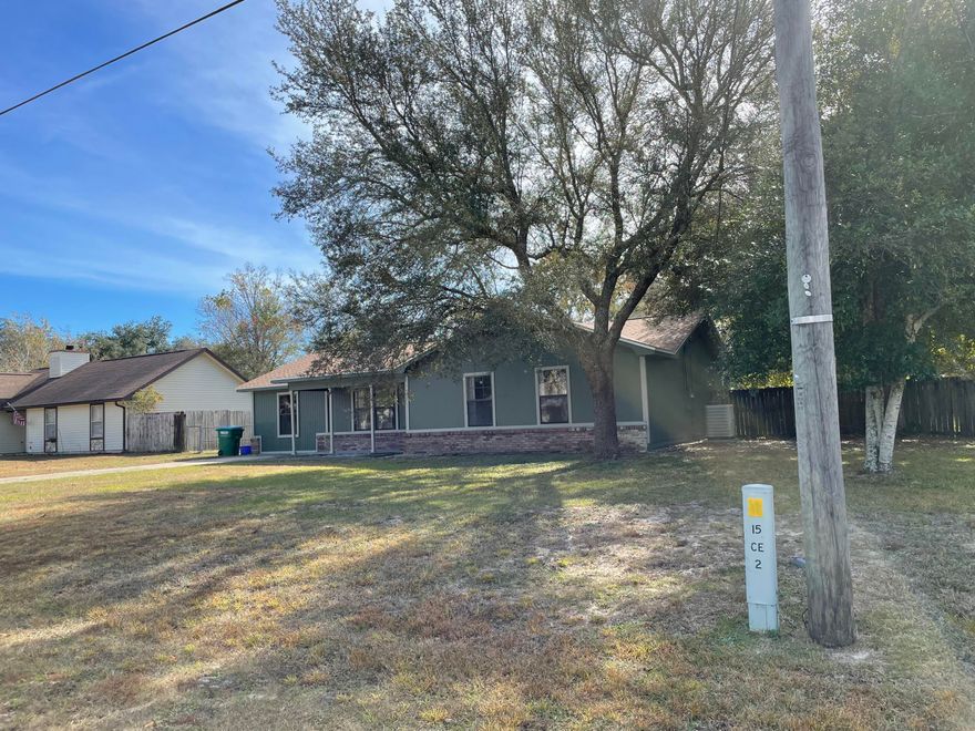 Highly desired South Crestview. This floor plan features 3 bedrooms and 2 bathrooms, tile flooring in the main and wet areas, and this home features two living spaces. The large flat lot with plenty of space features a fence in the back yard.