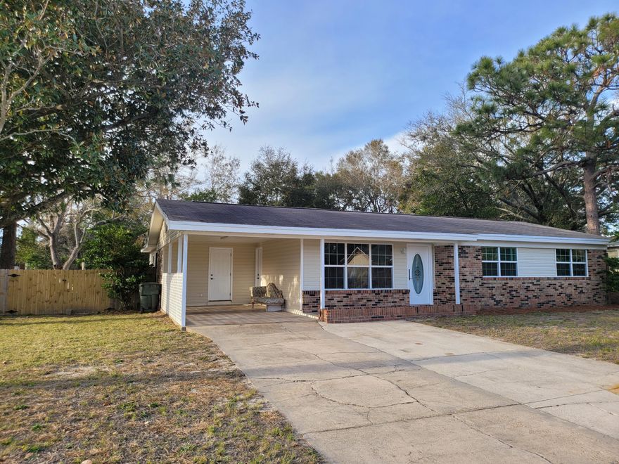 Located on a large lot on the corner of Martisa and Jet, this home has 3 bedrooms, 2 full baths, and a bonus room/office/4th bedroom. Property has been remodeled, new HVAC, appliances, new vinyl double paned low E windows, new interior and exterior doors, flooring, new plumbing, light fixtures, etc. There is a full dining room with a full size bar, formal living room, and a separate family room. The modern and updated kitchen has granite countertops and a pass through window making entertaining and hosting a breeze. There is a tile shower in the master and the half bath has been converted to a full. Outside you will find a carport, large storage room and an additional shed out back. The yard backs up to the park and the new pickleball courts making this the perfect family home, located in