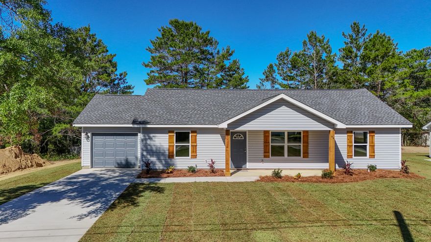 SELLER OFFERING $10,000 TOWARDS CLOSING COSTS AND RATE BUYDOWN!Construction is COMPLETE and this beautiful new home is MOVE-IN READY!Built by BA Odom Construction, this brand-new 3BR/2BA home with an attached garage showcases top-quality craftsmanship and a modern, open-concept layout. Features include vaulted ceilings, LVP flooring in the main areas, white shaker cabinets, quartz countertops, and stainless-steel appliances -- yes, the refrigerator is included! Enjoy relaxing or entertaining on the back patio, with plenty of yard space to make your own.Located in DeFuniak Springs, this home offers an easy commute to South Walton, Crestview, Eglin AFB, and Hurlburt Field, and is just minutes from local schools and parks.