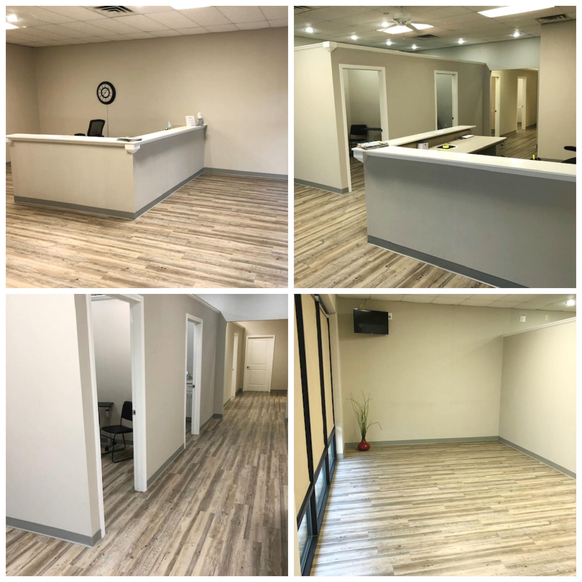 Rare lease opportunity in Bluewater Plaza- The subject property is a high-visibility, neighborhood strip center that is located just east of Walmart, Lowes and the Publix Shopping Center.Bluewater enjoys a nice tenant mix and is 'anchored' by established, long term flooring company.The suite features a large open lobby / reception area, four (4) dedicated offices, with a breakroom to the rear of the unit.Located in an area of explosive and sustained growth with national retailers and commercial businesses along the corridor. Great demographics- surrounded by established residential subdivisions