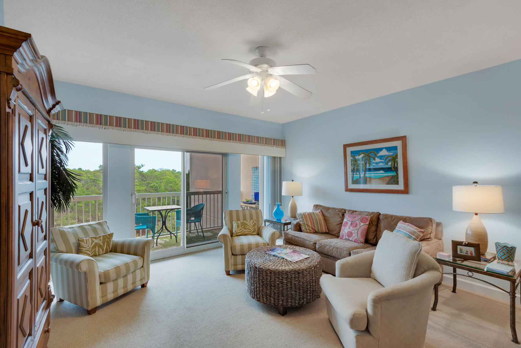 Use it as a beach getaway or a vacation rental. Either way, you will be able to enjoy all that Tops'l has to offer. 52 acres with 600 feet of beautiful sugar white sand and emerald green waters. Fantastic tennis, fitness center, pools, and restaurants. Come see for yourself today!