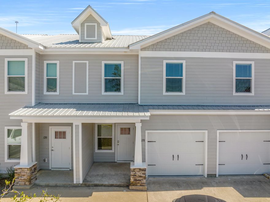 Quality & Affordable in South Walton only minutes to the white sand beaches of the Emerald Coast!  This Savannah Floor plan is 3BR / 2.5 BA with a total of 1485 sq.ft. including a garage and will have luxury finishes including QUARTZ Countertops throughout, Stainless Steel Appliances and Luxury Vinyl Plank flooring. Screened back porch sitting area and the garage is finished including stained floor. This unit is less than 200 feet from the community pool.