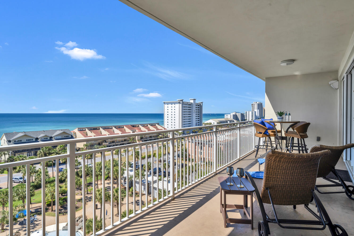 Experience Unmatched Luxury on the Emerald Coast!Rarely does a fully updated condo of this caliber come to market in one of the most sought-after resort properties along the Gulf. From breathtaking views to designer interiors, this is coastal living at its finest.Read more here Panoramic Gulf Views
Perfectly perched, this condo offers breathtaking panoramas of the Gulf. Whether you're savoring your morning coffee or enjoying an evening drink, your private balcony strikes the ideal balance between height and intimacy.

Spacious and Stylish Layout
Gulf View Primary Suite: With direct balcony access, this suite features a fully tiled walk-in shower, double quartz-topped vanities, and custom finishes. Every detail exudes luxury.
Guest Suite: Comfort meets elegance in this large suite, perfect for a king bed. The adjoining bathroom boasts a soaking tub/shower combo with sleek glass doors, modern tile, and ample storage.

A Chef's Dream Kitchen
Renovated to perfection, the kitchen features European cabinetry, commercial-grade stainless steel appliances, quartz counters, and chic designer tiles. Whether you're preparing a feast or enjoying a casual snack, this space delivers both form and function.

Professionally Designed Interiors
Showcasing the refined touch of Isidro Dunbar, this condo features upscale furnishings, art, and d??cor throughout, creating an ambiance that's both inviting and sophisticated.

Resort-Style Amenities That Exceed Expectations
From relaxation to recreation, Sterling Shores has it all.

Two Pools to Love: Dive into the 4,300 sq. ft. lagoon-style pool surrounded by lush tropical landscaping, or enjoy the Gulf-front pool, heated seasonally for year-round comfort.

Private Beach Access: Step right onto the pristine sands of the Emerald Coast.

Fitness and Recreation: Stay active with a state-of-the-art fitness center, tennis court, and outdoor grilling area.

Prime Location in the Heart of Destin
Sterling Shores is perfectly positioned to let you enjoy the best of Destin.
Dining: Walk across the street to the iconic Back Porch restaurant for fresh seafood and beachfront vibes.
Entertainment: Spend the day at Big Kahuna's Waterpark or The Track Amusement Park, both just minutes away.
Shopping: From boutique stores to major retail centers, shopping is convenient and plentiful.

This is more than a condo, it's your gateway to a luxurious lifestyle on the Emerald Coast. Rarely does an opportunity like this come along. Contact us today to schedule your private showing and make this dream condo yours!
