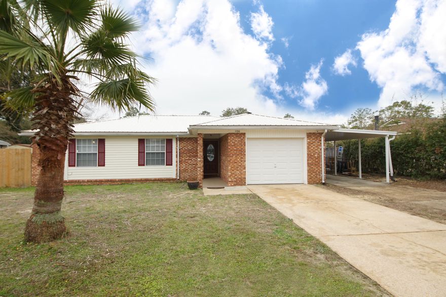 This beautifully remodeled 3 Bedroom, 2 Bath, 1460 SF home with Salt Water Pool features New Interior Doors (2021), New A/C System (Inside/Outside) (2020), Luxury Vinyl Plank Flooring (2019) , PEX Water System (2019), New Electrical Box (2019), Kitchen Cabinets and Hardware Replaced (2018), Pool Liner (2018), Toilets replaced in (2018) Exterior Doors Replaced (2014) and 50 Year Metal Roof (2013). Kitchen area has a breakfast bar and dining area. Large main living area with French Doors that exit into the large pool area, which is perfect for entertaining. The garage has been converted to a large laundry room and workshop, which is large enough to store a motor cycle, riding mower, etc..  This home is located in a quiet and established neighborhood and is located close to schools, shopping.