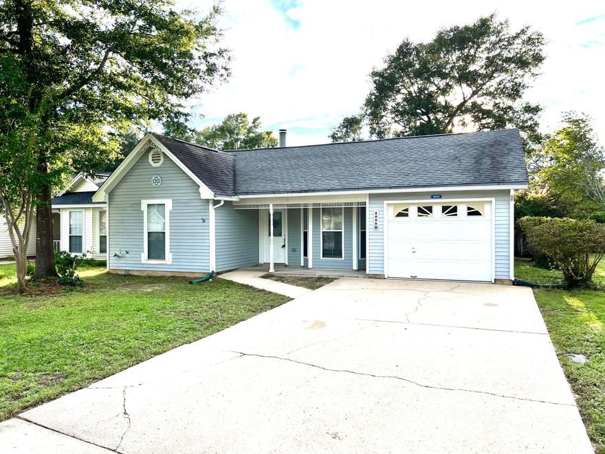 This charming 3 bedroom, 2 bathroom home located in Bluewater Bay situated close to Bluewater Bay Elementary and EOD School, this house is perfect for those looking for a convenient location. The interior features a mix of LVP and carpet flooring, providing a cozy and comfortable living space. Outside, you'll find a fenced backyard, perfect for enjoying the Florida sunshine in privacy. Plus, residents have access to the community pool, offering a refreshing retreat on hot summer days. Call today for a showing!