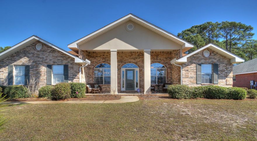 A must see! This immaculate four bedroom one-level home is move-in ready. It features a resort-style, flagstone-edged pool, and a hot tub with an energy efficient Blue Haven Smartmax Star Pump. The large, multi-colored lighted pool surrounded by your privately fenced backyard is perfect for evening entertaining! Enjoy the two-car garage and a long driveway offering an abundance of parking that will accommodate 10 cars. In addition, there is a bonus concrete pad inside the privacy fence that is great for storing small watercraft or whatever toys you may have. This lovely home also boasts a separate laundry room and a cozy fireplace. The numerous upgrades include stainless steel appliances, beautiful granite countertops, and stylish seamless glass shower enclosure in the master bath.