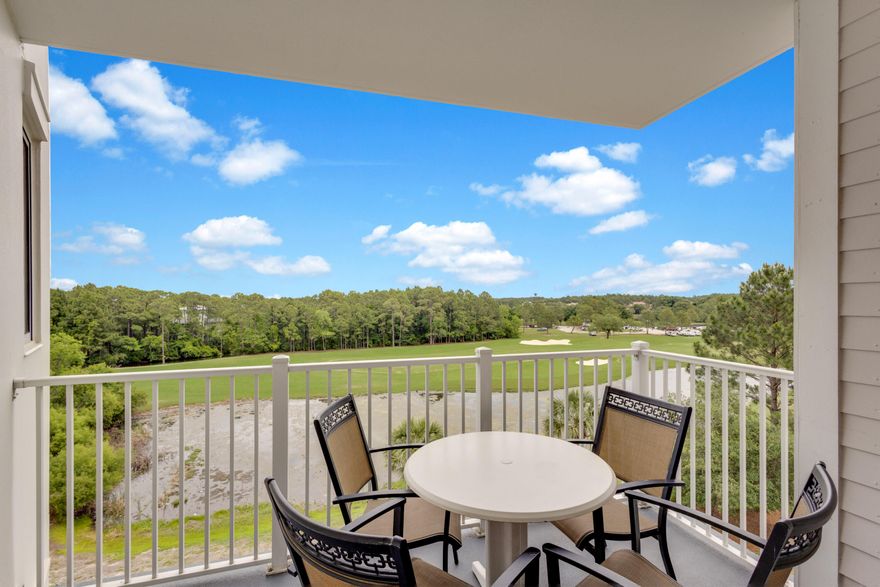 Experience resort living at its finest in this beautifully updated 2-bedroom condo, ideally positioned on the 4th floor with three private balconies showcasing breathtaking views of the 17th fairway of Burnt Pine Golf Course, serene lake waters, lush natural wetlands, and the Choctawhatchee Bay. This turnkey unit features stylish porcelain plank tile flooring throughout (no carpet!), brand-new furnishings, beds, and designer lighting--offering a fresh, modern coastal vibe. The flexible lock-off floorplan maximizes rental potential, allowing you to rent it as a Studio, a 1-bedroom, or the entire 2-bedroom layout. Whether you're looking to generate income or enjoy one side while renting the other, the possibilities are endless. 
Elation is located adjacent to the fabulous shopping, playground, family friendly activities, formal and informal dining and night life hot spots in the pedestrian Village of Baytowne Wharf. In addition, Hotel Effie is just a few steps away with a rooftop pool and bar and fine dining at Ovide. Owners also have access to the private Solstice Club, an amenity for owners and their guests, featuring grills, screened porch with gas fireplace, indoor bar, flat screen TV and comfortable seating inside and out. This is more than a condoit's a lifestyle investment in one of the most sought-after resort communities on the Emerald Coast.
As an introduction to the Sandestin lifestyle, we invite our new owners to explore amenities that make Sandestin special. The listing brokerage and seller(s) are presenting the buyer(s) of this property with (2) 90-minute rounds of Tennis court time, a golf foursome at one of our three championship courses, and a round of golf for up to four (4) players at the unrivaled Burnt Pine Golf Club. 