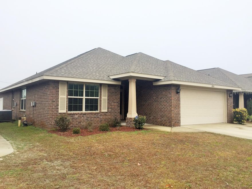 Location-Location-Location!!! This beautiful 4/2 brick home is in Move-In condition... ONLY 5 years old! Freshly Painted interior, Tile Flooring and Granite counter-tops in Kitchen and Baths. Spacious Kitchen, separate dinning area. The Great Room Offers Vaulted Ceilings, Plant Ledges The Master Suite has Vaulted Ceilings and a Spacious Bath Complete with Large Separate Shower and oversized Tub, Double Vanity and Large Walk-In Closet. Fenced Backyard with covered Patio... Fountainview Subdivision offers a Community Pool for Owners and quick access to Navarre Beach, Shopping and Schools... Also convenient to Hulrburt Field..