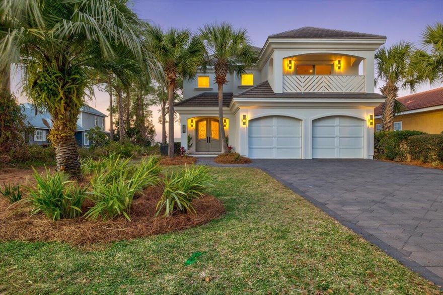 Fully furnished and completely renovated from top to bottom and the home has not been lived in sense the renovation. *OPEN WATERFRONT *SALTWATERPOOL *SOLAR PANELS *TWO MASTER SUITES W/ONE ON THE FIRST FLOOR *NO HOA. Welcome to your waterfront retreat located in Miramar Beach! This home has been completely renovated from top to bottom and nothing has gone missed, just bring your suitcase and you are home! When you enter the house, you will be greeted with French doors leading to an open floor plan and a beautiful view of the bay in the distance. As you continue through the home you will find the dining area and the kitchen. The kitchen features wood cabinets with quartz countertops, stainless steel......