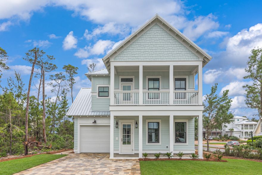 This 4 bedroom, 3.5 bathroom residence in The Preserve at Inlet Beach is a must see! An ideal floor plan creates a relaxed flow, while numerous windows and doors provide an abundance of natural light. A large great room opens to spacious dining area and a well-appointed kitchen, complete with quartz countertops, best-in-class appliances, and a sizable pantry. Two master suites, each with its own gorgeous master bathroom are located on both the first and second level. Also located on the second level are two guest suites, an additional bathroom, a large balcony, along with a spacious sitting room and laundry room. A second laundry hookup is located on the first floor. Additional home features include; spray foam insulation, Rinnai Tankless water heater, PEX Water System, and an electric