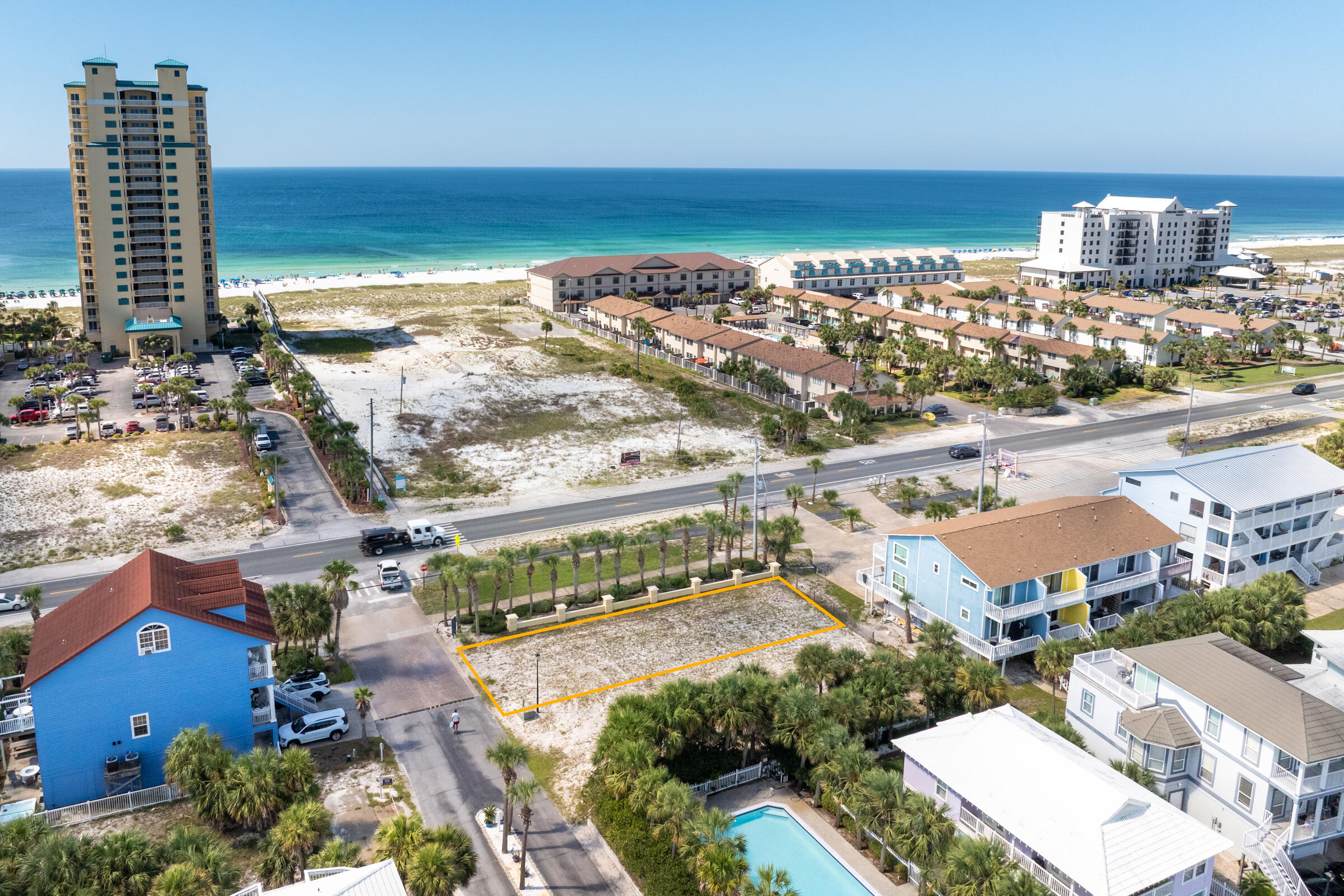 Build your dream beach getaway or explore a variety of investment opportunities on this prime corner lot in the heart of Navarre Beach! Situated steps from the white sandy shoreline with direct access to public beach walkovers, this property is zoned Navarre Beach Commercial, allowing for a flexible range of uses -- from single-family homes and multifamily dwellings to retail, professional offices, or boutique rentals. Enjoy the convenience of being just moments from dining, shopping, and beachside events, all while nestled in a thriving coastal community. Whether you're envisioning a personal retreat or a savvy income-producing property, the possibilities here are endless!