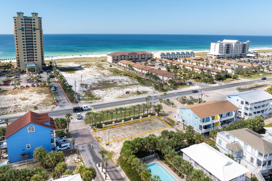 Gulf Views! Build your dream beach getaway or explore a variety of investment opportunities on this prime corner lot in the heart of Navarre Beach! Situated steps from the white sandy shoreline with direct access to public beach walkovers, this property is zoned Navarre Beach Commercial, allowing for a flexible range of uses -- from single-family homes and multifamily dwellings to retail, professional offices, or boutique rentals. Enjoy the convenience of being just moments from dining, shopping, and beachside events, all while nestled in a thriving coastal community. Whether you're envisioning a personal retreat or a savvy income-producing property, the possibilities here are endless!