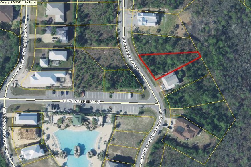 Cypress Breeze Plantation is a spectacular location to build your dream home! Lot 44 backs up to a conservation easement so there will never be a neighbor directly behind you. The community pool is in very close proximity to this lots location and is incredible with waterfalls, rock formations and lush landscaping! You are just a hop, skip and a jump to the beautiful beaches and shimmering Gulf of Mexico or the shops, restaurants and festivals at famed Gulf Place. A biking/walking paved trail runs down 393 to 30A for easy access to all the area has to offer. Don't miss this great opportunity!Lot 45 is also for sale if you would like to purchase two lots next to each other!