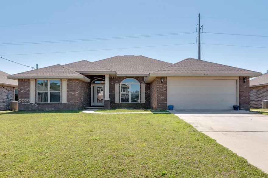 Rare find in this crazy market.  Like new all brick home in the heart of Gulf Breeze with 4 spacious bedrooms and 2 baths.  High ceilings throughout the main living area, durable Nafco plank florrs throughout the main living and all the wet areas. Granite countertops, stainless appliances, formal dining room which would make a perfect flex space if needed. The large master suite offers box trey ceiling, double vanities, separate tub/shower & large walk in closet. The back yard is fully fenced and spacious for all your gatherings.  Need extra storage, take advantage of the outdoor shed. This home won't last long and kicks off with an OPEN HOUSE Sunday March 21st 10am-1pm. So block your calendar and come take a look at this gorgeous home.