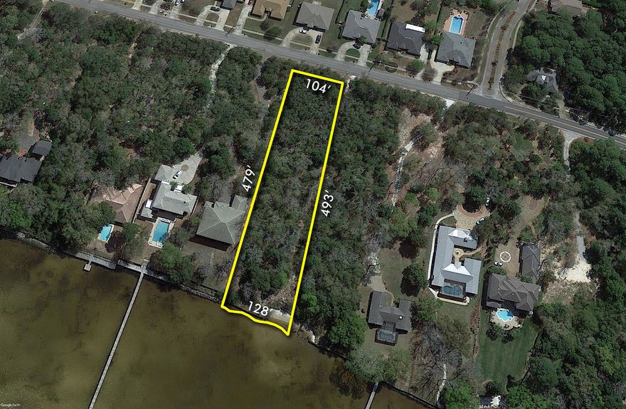 ~1.26 PRIME ACRES on the Choctawhatchee Bay!  One of the most impressive, vacant water-front parcels now offered for sale on Indian Trail in Destin, Florida, encompassing an extraordinary view corridor and vista across the scenic Choctawhatchee Bay.Very few premier, vacant water-front lots remain in Destin for the custom design and construction of fabulous new residential enclave, especially one of this magnificent scale - and with no HOA! This rare opportunity yields a substantial expanse of 128' fronting the bay, with boundary depths of 493' and 479', west and east boundaries, respectively.  Please inquire for further details, and to schedule your private showing.  A boundary survey is uploaded to this listing.  The adjacent ~1.24 acre parcel is separately listed; MLS 954048