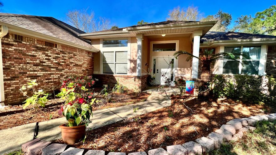 ***NEW ROOF PRIOR TO CLOSING + $15,000 CREDIT TO BUYERS WITH ACCEPTABLE OFFER*** Situated in beautiful Parkwood Estates in Bluewater Bay, this home features brick & stucco with beautiful columns at the front & back. This 3 bedroom, 2 bath home offers 11 foot ceilings, Italian tile in kitchen & foyer, hardwood floors in the dining area & living room. The kitchen has a large breakfast bar with granite counters, updated GE stainless steel gas stove/oven with a built in flat top griddle. The master bedroom features tall trey ceiling, large walk in closet, ensuite bath with a large jet tub, linen closet, and 2 dual vanity sinks.