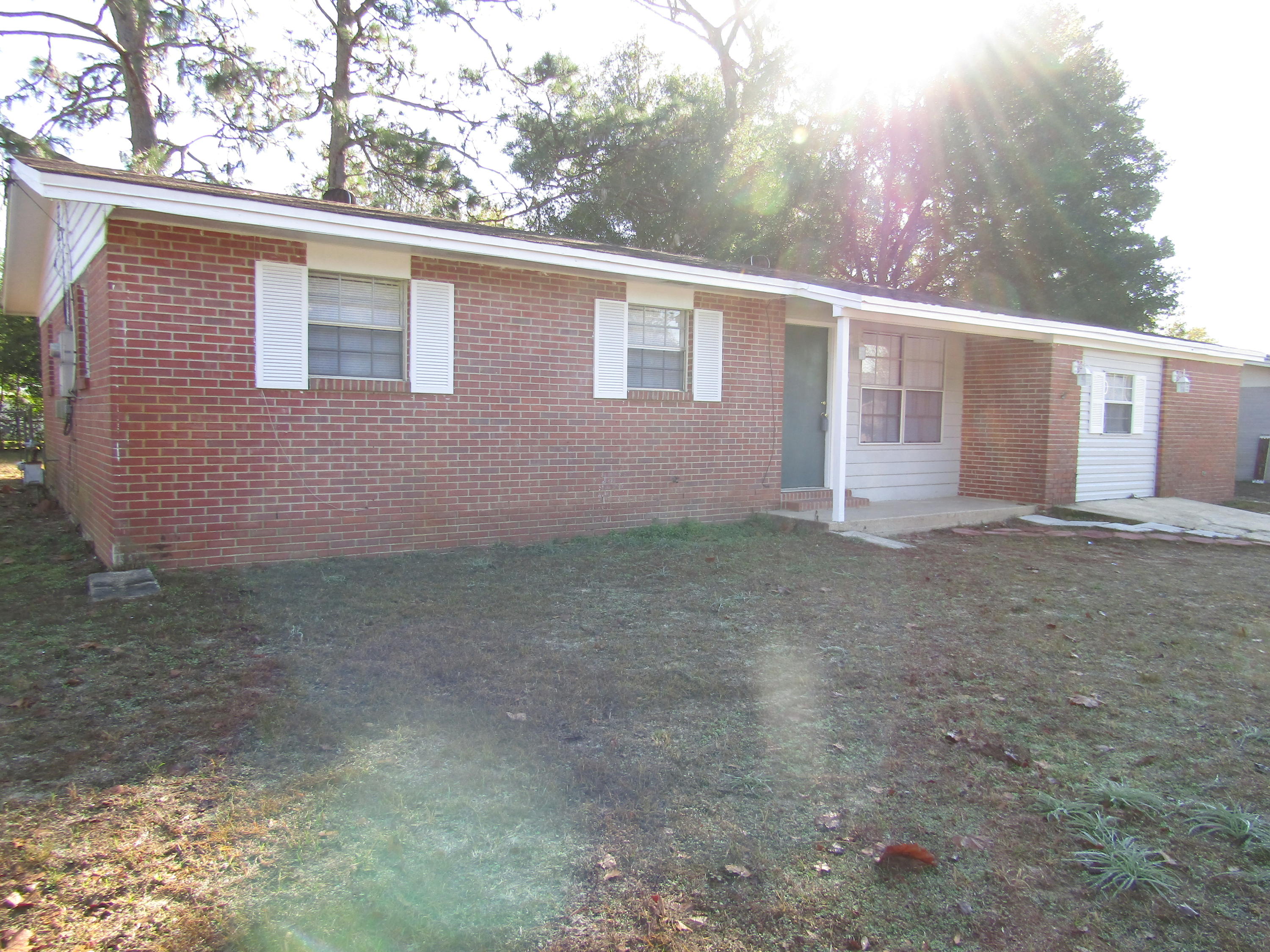 Nice Starter home for a young couple or someone looking for an investment property. This 4 bedroom 2 full bath with a split floor plan has a New roof 2017, new gas hot water heater 2017, new Goodman central heat and air system, new refrigerator with water and ice through the door, new electric stove, new built in dishwasher, new heat and air combo unit for family room,new screens and blinds for all windows, new vinyl flooring in both bathrooms and the kitchen, and also a stacked washer and dryer conveys. This home has a spacious fenced in back yard for outdoor grilling or just relaxing outside. Home is centrally located and convenient to shopping, restaurants and the bases. Investors, FYI, this property is already pre-approved for section 8. Call your Agent today !!