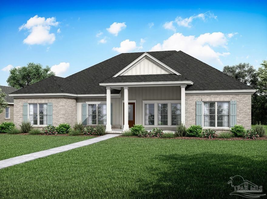 Welcome to Yellow River Ranch. The Berryhill plan is a stunning craftsman home with 4 bedrooms and 3 1/2 baths off the garage. This home boasts unique design details including but not limited to EVP Flooring in the foyer, family room, formal dining room, kitchen & breakfast nook and hallways. Gorgeous countertops in the kitchen & bathrooms and a large, tiled shower in master bath. You will love the covered front porch & the covered back porch for backyard enjoyment. Other features: gas range, microwave, dishwasher & beautifully painted cabinetry in the kitchen. Looking for Smart Home features to enhance your home? This home comes standard with a Smart Home Connect package. *Elevation, plans & measurements are estimates and can be built different and/or with different color without notice.