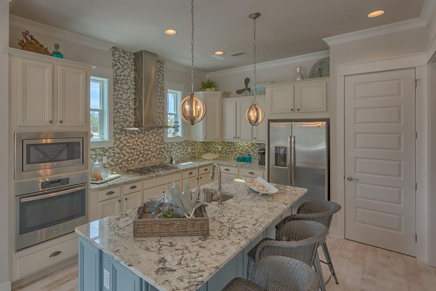 The Cozumel Triplex Townhome floor plan is uniquely designed to feature 3 bedrooms and 2.5 bathrooms with a 2 car garage. Home features include 10ft Ceilings, hardwood floors, Granite countertops, and stainless steel appliances to name a few. The Town of Prominence is located on HWY 30A between Seagrove and Alys Beach. Residents will enjoy easy access to a beautiful Town Center, Resort style pools, Fitness Center and Private Shuttle Service to the beaches of 30A. ''The Hub,'' the community's town center includes restaurants, shops, and an amphitheater with covered event pavilion, a cinema screen for movies as well as a stage for concerts and events. Subject property is unit 438.