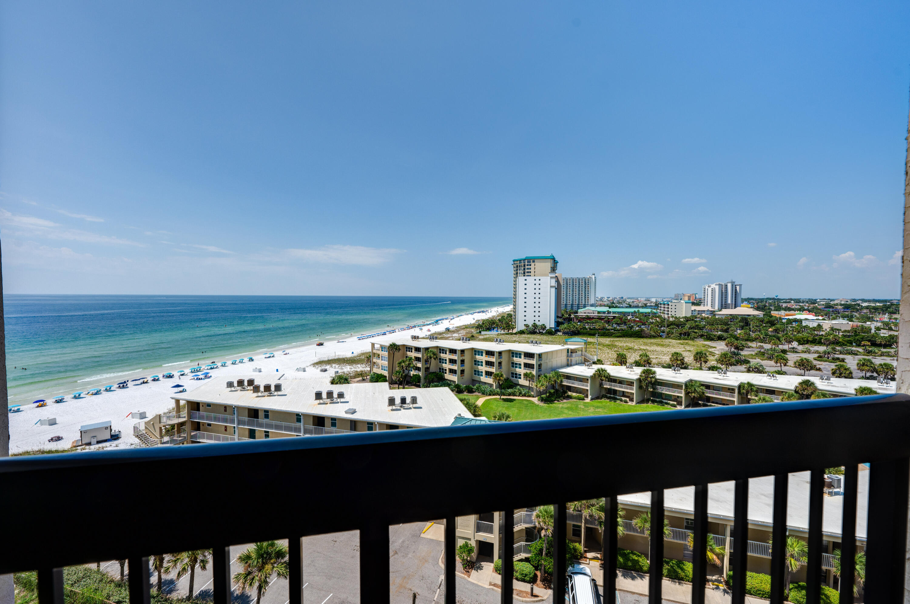 Welcome to your dream coastal retreat at 1040 Hwy 98 1015, Destin, FL 32541, situated on the 10th floor of the Sundestin Beach Resort. This 1-bedroom, 1.5-bathroom condo offers an experience that combines comfort, convenience, and captivating Gulf of Mexico views. Immerse yourself in the tranquility of the Gulf of Mexico's azure waters and pristine white sandy beach from your private balcony, accessible from both the living room and bedroom. Dive into a world of relaxation and recreation with both indoor and outdoor pools, inviting hot tubs, and a playful splash pad. Enjoy the convenience of direct beach access and the luxury of private beach service rentals. Savor the flavors of paradise at the tiki hut bar & grill or onsite restaurant.