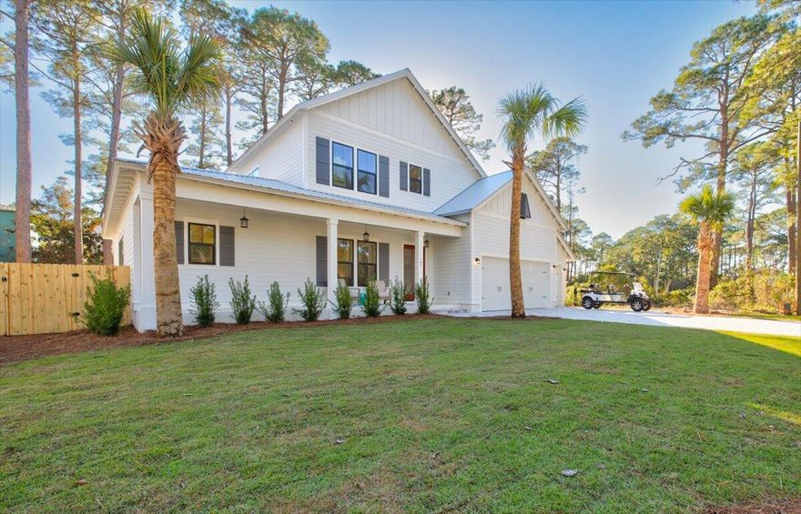 ***ALMOST 90K ON THE BOOKS SINCE BEING PLACED ON THE RENTAL PROGRAM IN MARCH. BEING SOLD FULLY FURNISHED! OVER 100K FURNITURE AND DECOR PACKAGE!*** This spectacular new construction home was just completed at the end of 2021.  No Hoa Dues!  The home, built by Cogent builders, is located a short walk from three county beach accesses and situated near the beautiful Oyster Lake.This quiet residential street would make an excellent rental, primary or future retirement home. With shiplap walls in the entryway and living room, its coastal modern beach house chic. Enjoy top of the line appliances including a Thermador 48 in range with a custom hood, huge refrigerator and freezer, wine fridge and ice maker.,