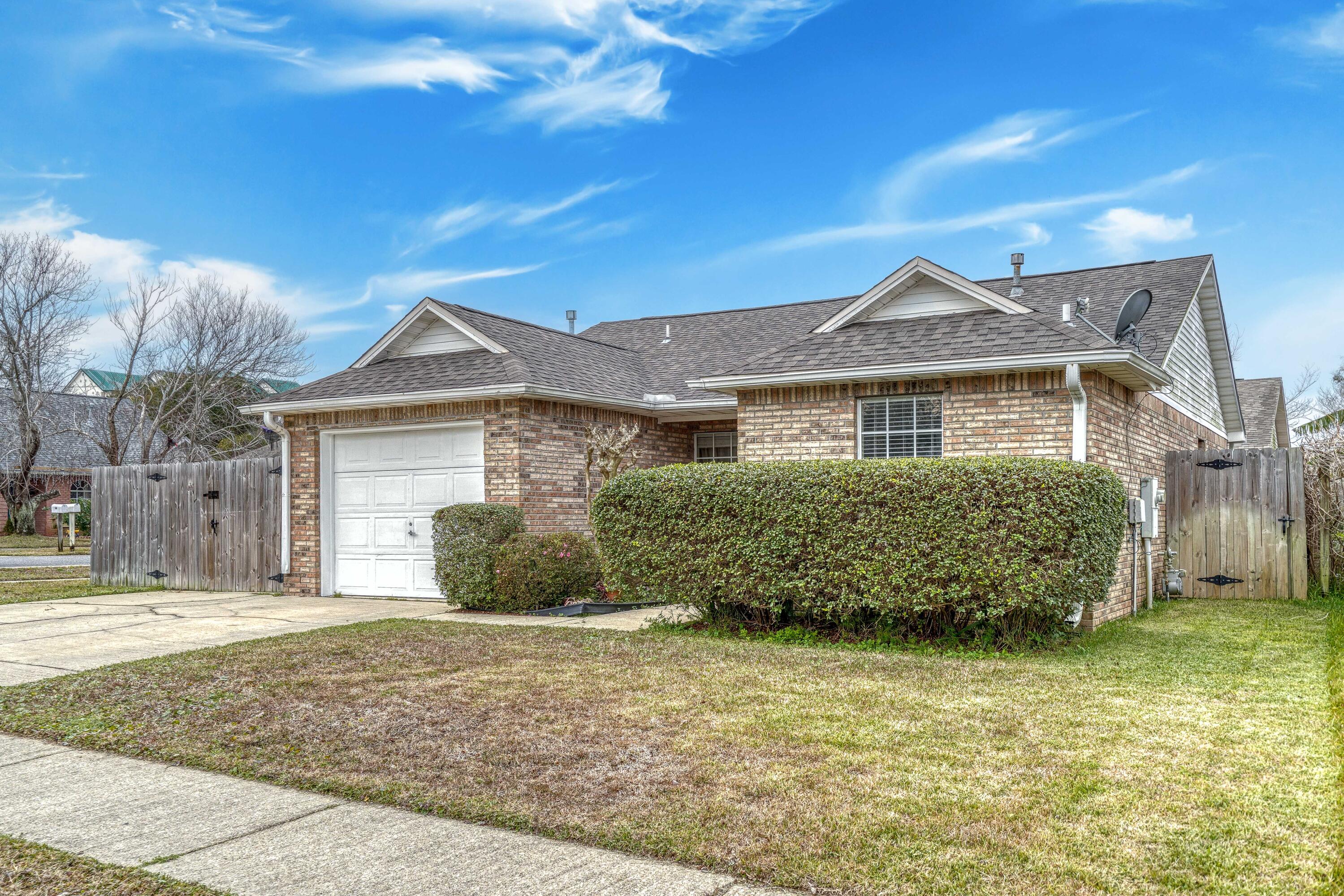 OFFERS WILL BE ACCEPTED UNTIL 8AM MONDAY 1/31/22. Coventry Corners is located in the heart of Destin and offers 41 homes with one way in and out. This cute single story home offers 3 bedrooms, 2 baths and is the perfect starter home or a great opportunity for downsizing! The corner lot provides a bit more space and includes a concrete pad in the fenced back yard for boat/RV parking. Enjoy cookouts on the spacious back deck, or hop over to the Destin Harbor for dinner because its only minutes away. Shopping, dining, and entertainment are all at your fingertips in this spectacular location and only 20-25 minutes from Eglin Air Force Base.