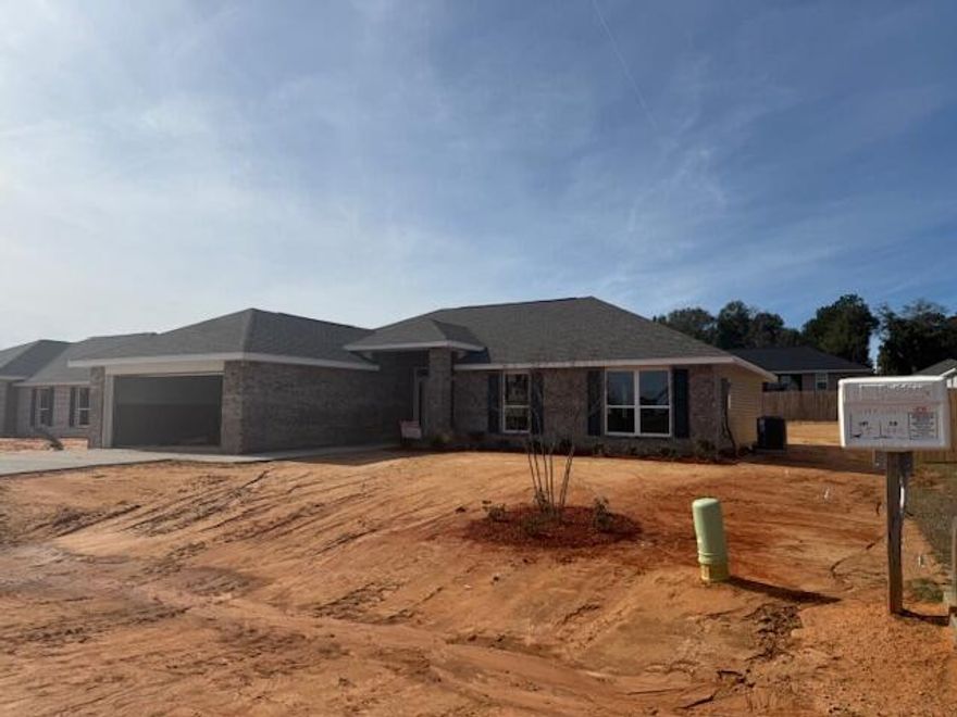 The 1810 floorplan is a remarkable home design that effortlessly combines style, functionality, and comfort. With four bedrooms and two bathrooms, this single-story home offers a spacious and inviting living space for families of all sizes. The open-concept layout seamlessly connects the kitchen, dining area, and living room, creating a warm and inclusive atmosphere that is perfect for both entertaining guests and everyday living. The kitchen is a chef's dream, featuring modern appliances, ample counter space, and a breakfast bar. The master suite is a located at the back of the home. The three additional bedrooms are thoughtfully placed on the other side of the home, offering flexibility for accommodating family members, and guests.  Give us a call