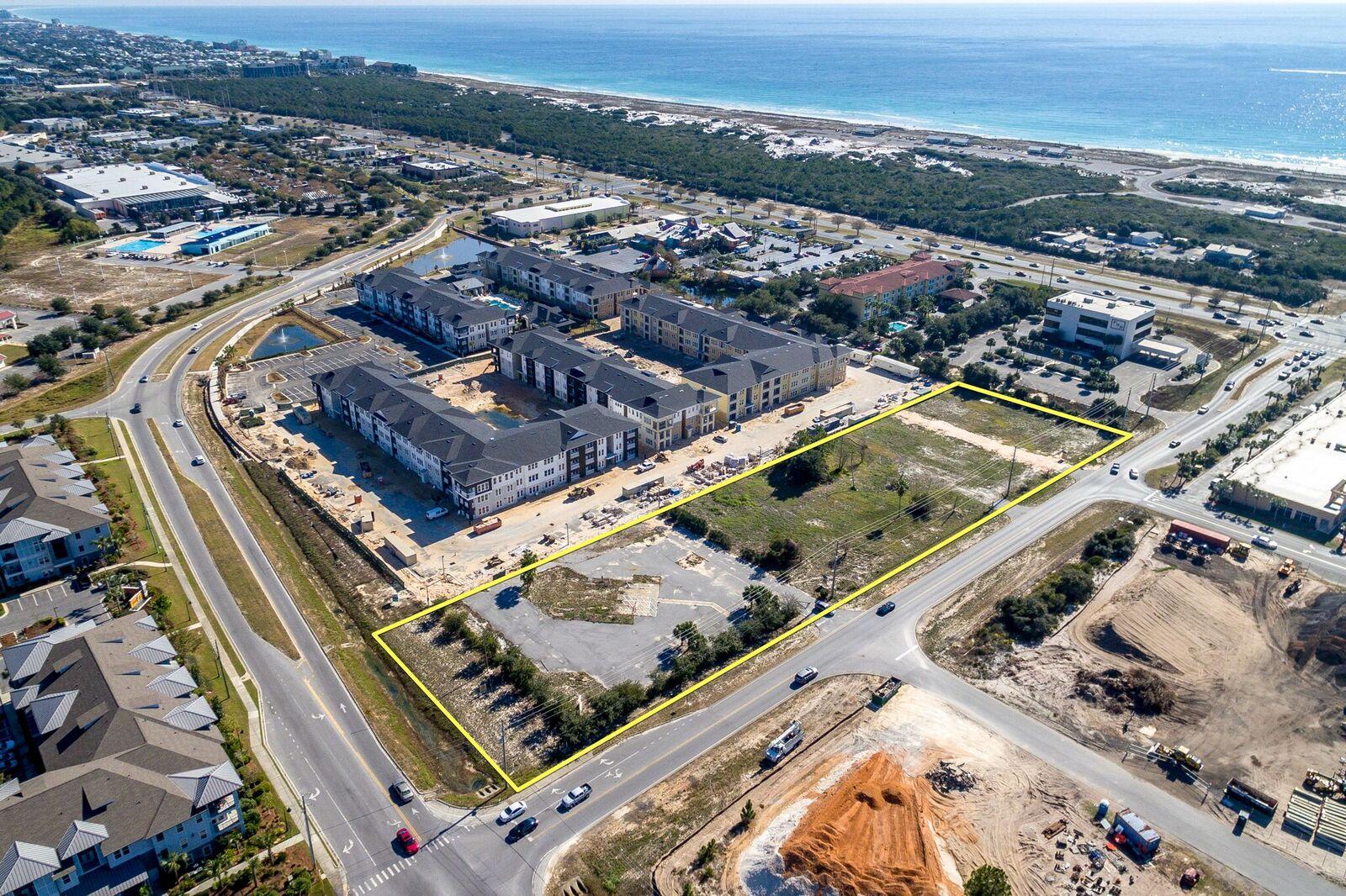 A highly coveted and prime 2.5+ acre vacant commercial parcel located in the heart of Destin, Florida! It is located in the City of Destin of Okaloosa County and offers zoning known as Gulf Resort Mixed-Use. Please inquire for further details. Seller is a Licensed Real Estate Broker and Salesperson in the States of Florida, Georgia, and California.