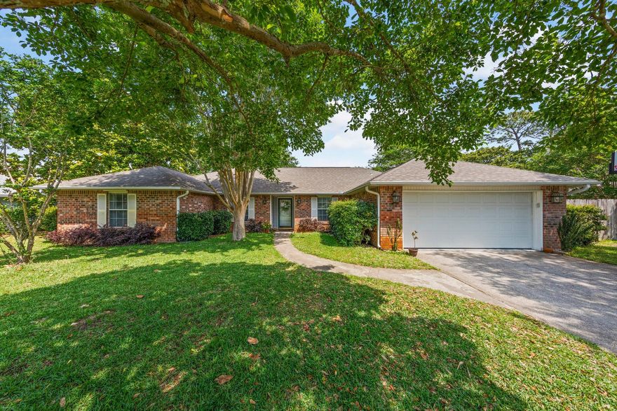 Beautiful all electric 4 bedroom 2 bath home on a large lWelcome home to this beautifully updated 4BR in Raintree Estates. The ideal floorpan features ample living space to include a home office, dining room, AND Florida Room. As you enter, you'll notice tile & engineered hardwood flooring. The main living area is highlighted by vaulted ceilings and a cozy fireplace. The kitchen showcases granite countertops, stainless steel appliances, and a breakfast bar/island that's ideal for quick meals or homework sessions before dinner. The primary suite has over 400 sq ft of living space and is located on the opposite side of the house from the other bedrooms. Before entering the private backyard, you'll enjoy the spacious Florida Room on the back of the house. This flexible space is perfect for indoor/outdoor fun and can be used for a multitude of activities. The backyard is fully fenced to allow for extra peace of mind and 2 storage sheds (1 with electricity) on the back/side of the property provide extra storage if needed. This home is just around the corner from a neighborhood beach park with sunset memories to last a lifetime. Owner will consider pets with restrictions. Any pet must be spayed/neutered, housebroken and current on all shots. Requires a non-refundable pet fee. Tenants required to carry renter's liability insurance. Any person at least 18 years old must apply separately. NO SMOKING! Don't miss out on the opportunity to rent this beautiful home...Call for a showing today!!