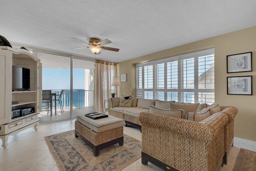Picture-perfect, 14th-floor condo in Hidden Dunes Beach Resort offers the ultimate coastal lifestyle with luxury amenities, private beach access, and elevated Gulf views  all for under $700K. This unit enjoys hallmarks of a relaxed, polished beachy design: neutral colors, Travertine floors, light-filled interiors, and a westward facing covered balcony. The kitchen is up-to-date with granite counters and stainless steel appliances. $55K in rental income projected for 2020. Resting on 27 acres of natural surroundings and private coastline, Hidden Dunes is shielded from the commercial environment of other resorts. Hidden Dunes offers more private beach access per unit than any other community in the area. Impressive amenities include championship clay tennis courts, four pools, jogging trails, gym, and chair service.
