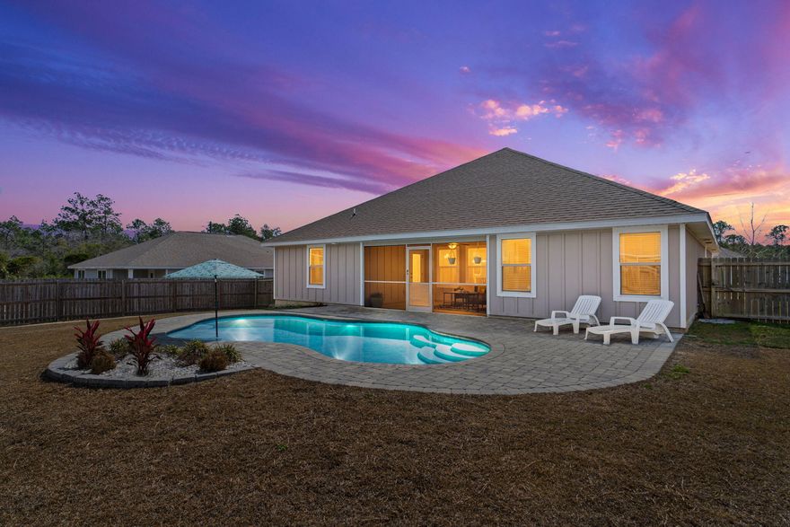 No need to wait on a new home to be built-this 5 bedroom beauty comes packed w/upgrades AND your very own private in-ground gunite pool! This 2500sqft+ home is big on size and affordable living, w/low county taxes, energy efficiency, & cheap insurance costs. The generous square footage and layout offer a place for everyone w/5 good sized bedrooms, all with generous closets for storage space. And with 3 FULL bathrooms, no one is fighting for counter space! Entertaining is also a dream here-no mosquitos in the screened in back patio, overlooking a .33acre backyard. You're in Florida now, so you'll be able to enjoy your new pool oasis 8+months out of the year! Please note all the details the current owners have improved on to truly elevate this home, come take a tour and stay awhile!